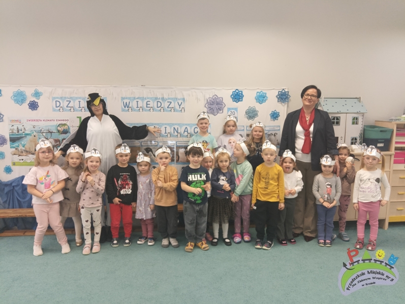 Obrazek wyróźniający wpis Dzień Wiedzy o Pingwinach w grupie „Krasnale”.