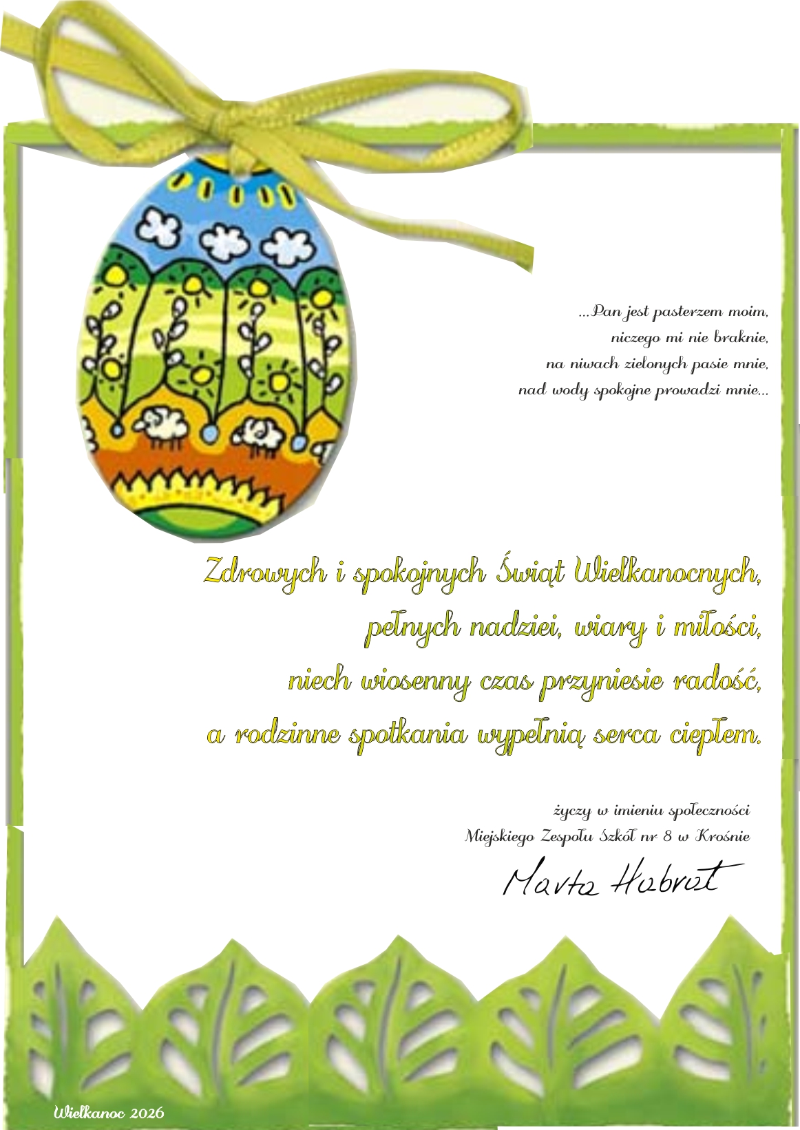 Obrazek wyróźniający wpis Wielkanoc 2026