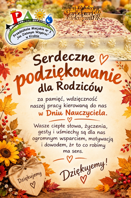Obrazek wyróźniający wpis Drodzy Rodzice i Kochane Dzieci!