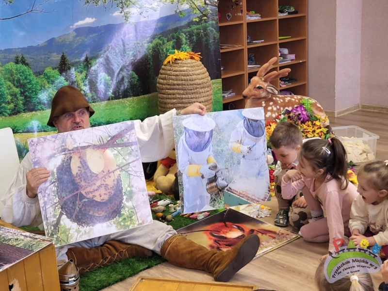 Wizyta pszczelarza w przedszkolu