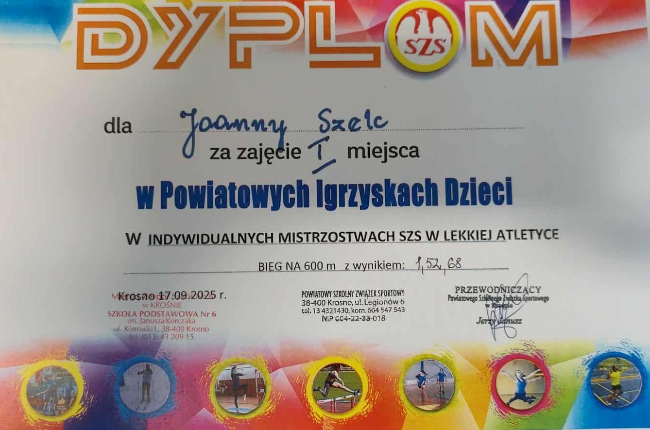 Sukcesy lekkoatletyczne