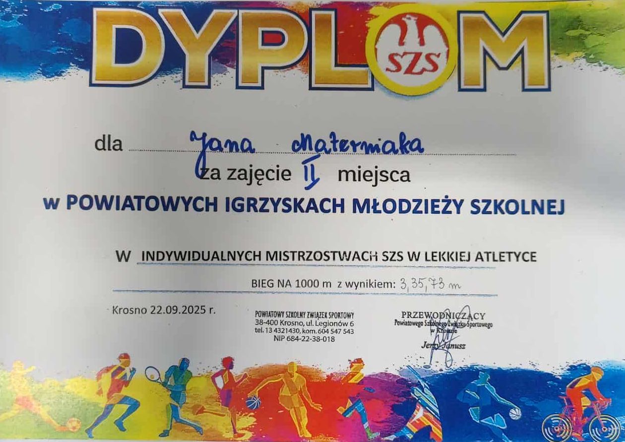 Sukcesy lekkoatletyczne
