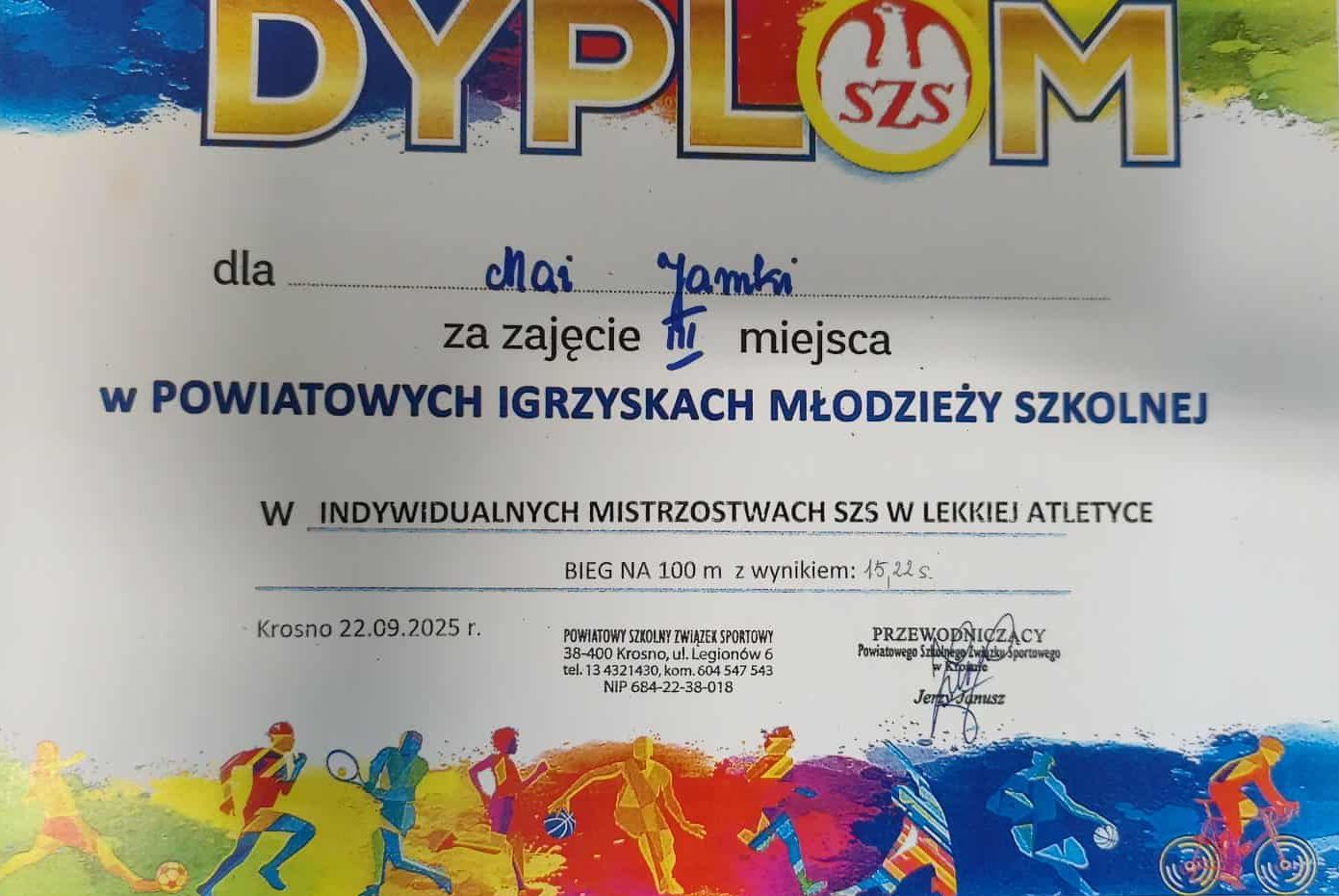 Sukcesy lekkoatletyczne