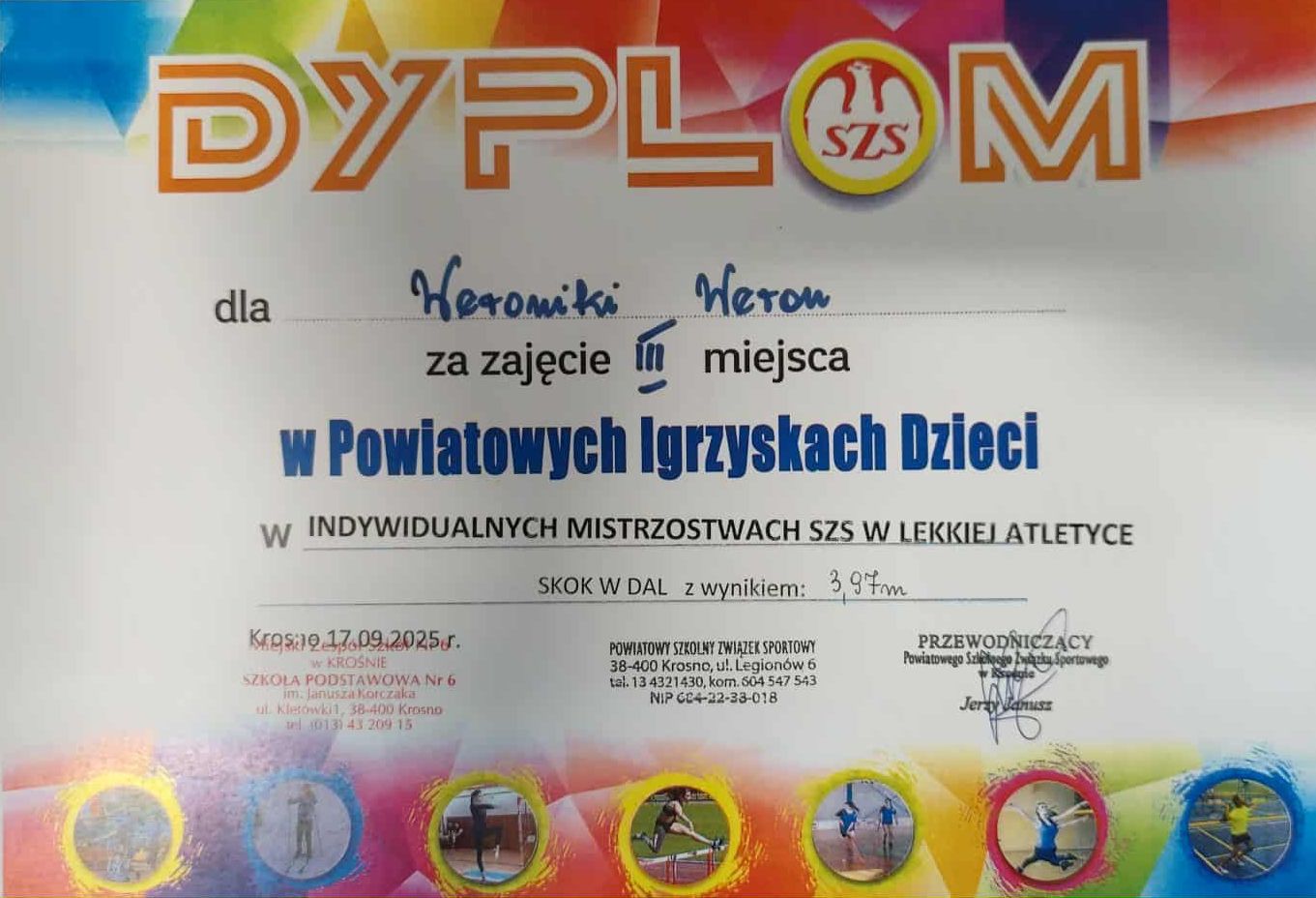 Sukcesy lekkoatletyczne