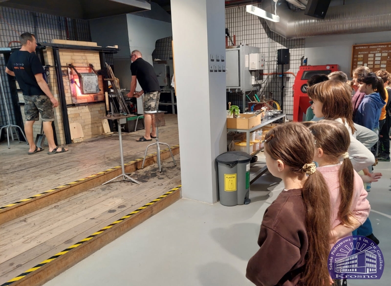 Klasa III a w Centrum Dziedzictwa Szkła w Krośnie