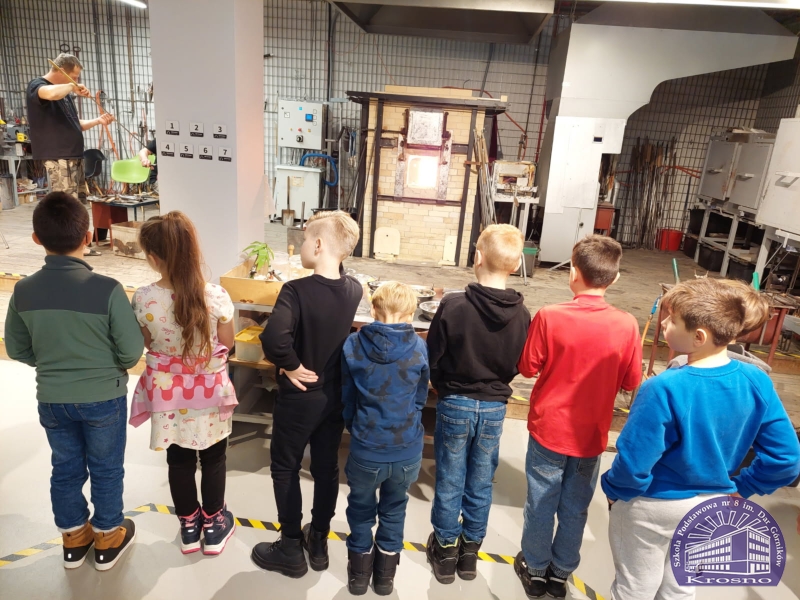Klasa III a w Centrum Dziedzictwa Szkła w Krośnie