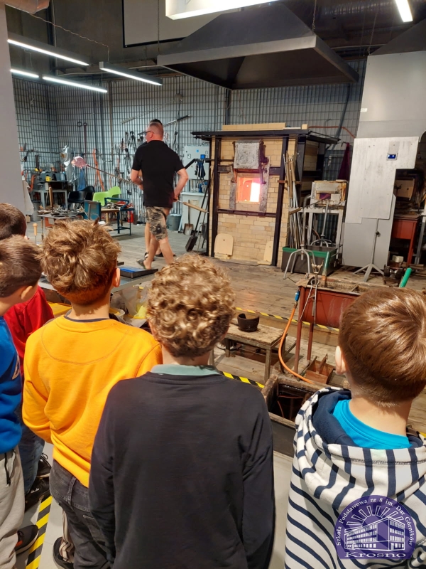 Klasa III a w Centrum Dziedzictwa Szkła w Krośnie