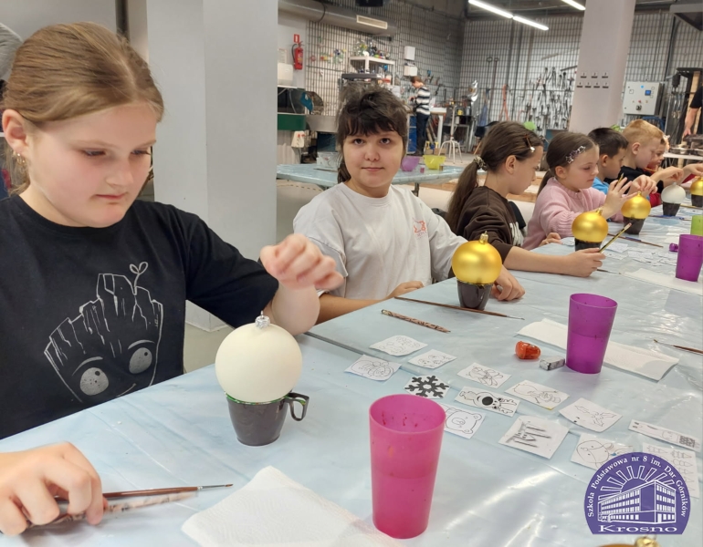 Klasa III a w Centrum Dziedzictwa Szkła w Krośnie