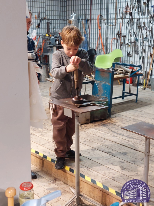 Klasa III a w Centrum Dziedzictwa Szkła w Krośnie