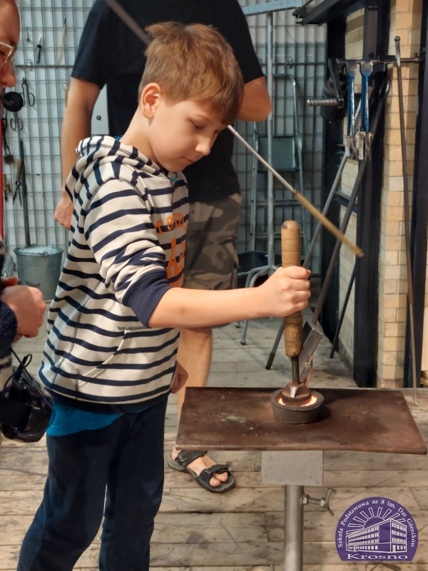 Klasa III a w Centrum Dziedzictwa Szkła w Krośnie