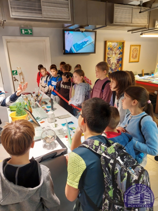 Klasa III a w Centrum Dziedzictwa Szkła w Krośnie