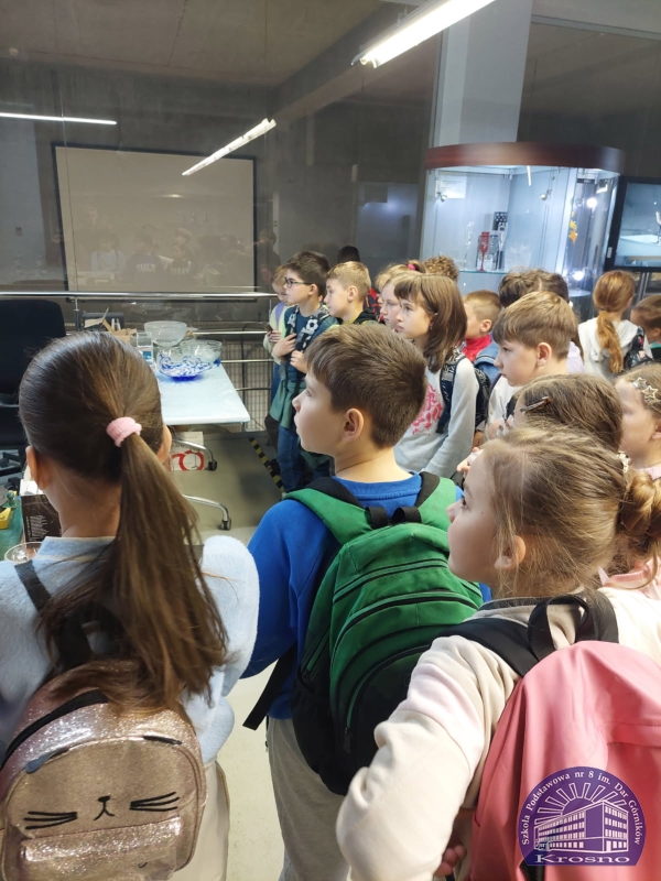 Klasa III a w Centrum Dziedzictwa Szkła w Krośnie