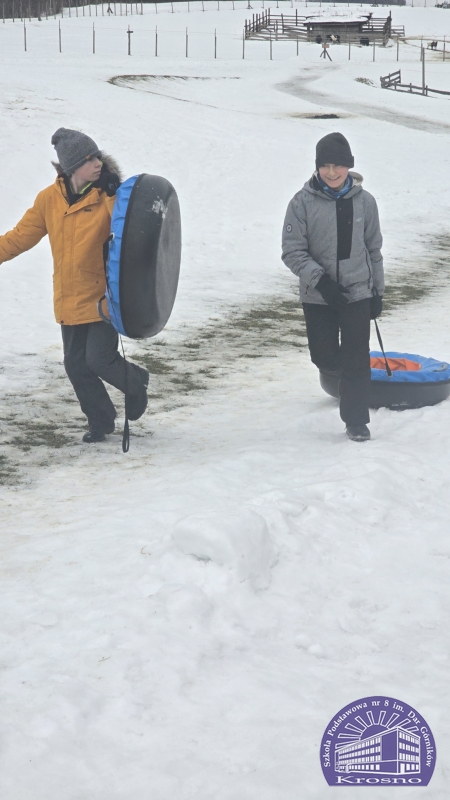 Zimowa przygoda klasy 7a w Pstrągowej