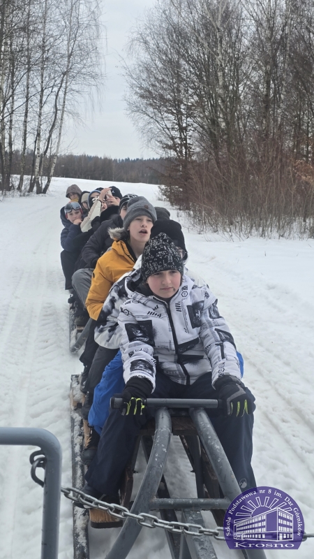 Zimowa przygoda klasy 7a w Pstrągowej