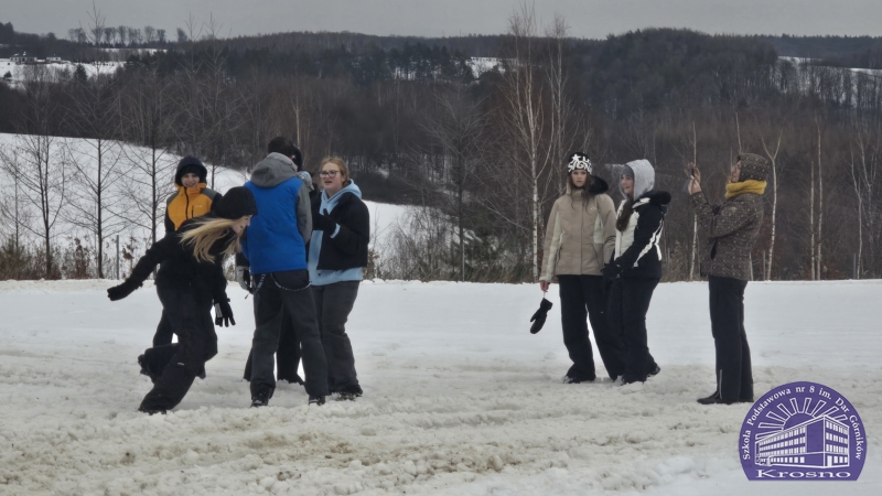 Zimowa przygoda klasy 7a w Pstrągowej