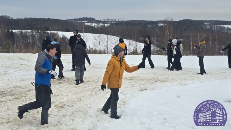 Zimowa przygoda klasy 7a w Pstrągowej